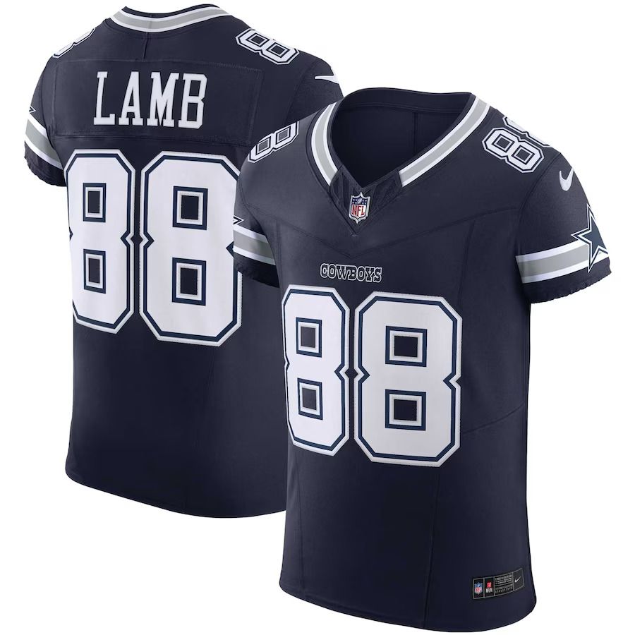 Men Dallas Cowboys #88 CeeDee Lamb Nike Navy Vapor F.U.S.E. Elite NFL Jersey